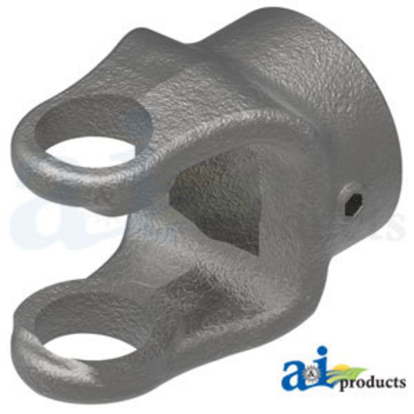 A & I Products Square Bore Implement Yoke (w/ Set Screw) 3" x2" x4" A-804-0616